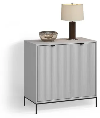 Immagine prodotto di Cassettiera per camera da letto Livinity Aterno Grigio con 2 porte, Model 58933