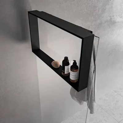 Produktbild von Novellini Frame hangend doucherek 60x8,5x40cm mat zwart