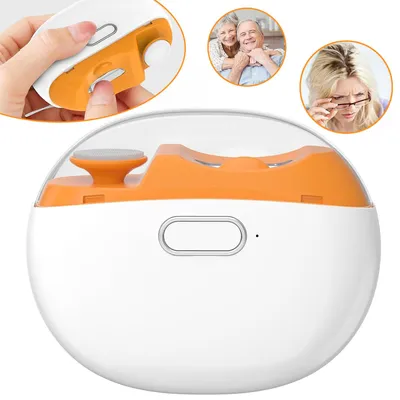 Produktbild von Elektrischer Nagelknipser, 2in1 Nagelfeile Elektrisch mit Nageltrimmer und Nagelpolierer, Nail Trimmer für Erwachsen Senioren