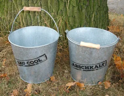 Produktbild von 2er Set dekorative Eiseimer Flaschenkühler, Weinkühler, Sektkühler