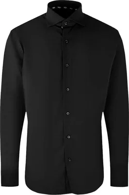 Productafbeelding van Aquascutum - Herenhemd, lang袖, model SY779 (maat XS) (zwart)