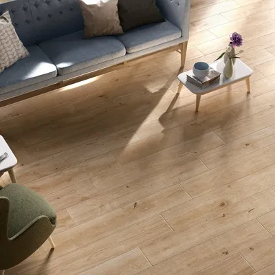 Productafbeelding van CASA39, keramische vloertegel met houtmotief, beige kleur, 20x120 cm, Marazzi TreverkEver