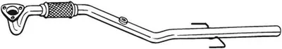 Produktbild von BOSAL 850-121 Abgasrohr Auspuffrohr Vorne