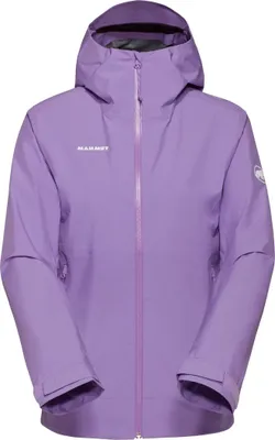 Lila Hardshelljacke mit Kapuze für Damen von Mammut; Modell Alto Light HS.