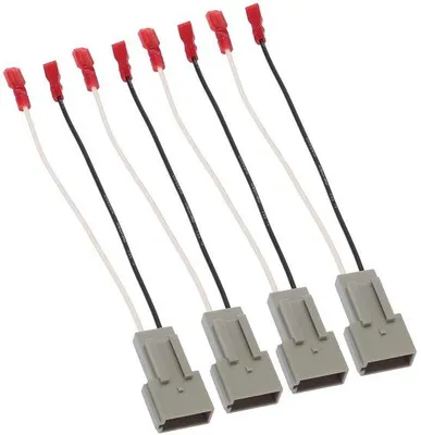 Image de Kit d'adaptateurs pour haut-parleurs de voiture - Remplacement pour haut-parleurs de voiture - 4 pièces - 72-5512 - Compatible - Installation facile - Adaptateurs de connexion pour faisceau de câbles
