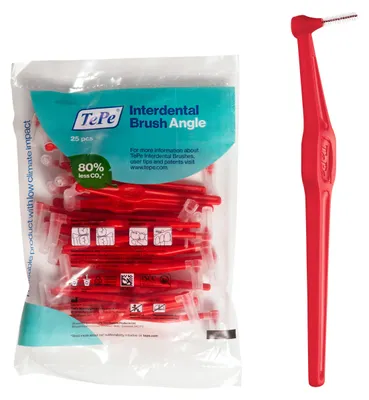 Produktbild von TePe Interdentalbürsten Angle ROT 0,5 mm, 25 Stück
