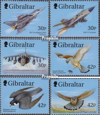 Produktbild von Briefmarken Gibraltar 1999 Mi 880-885 (kompl.Ausg.) postfrisch Kampfflugzeuge