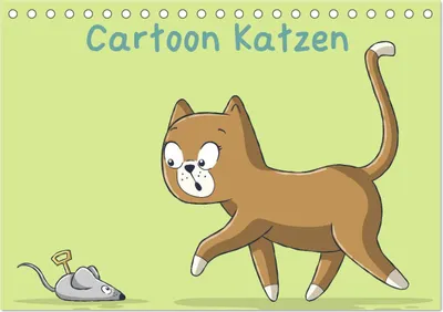 Produktbild von Cartoon Katzen (Tischkalender 2025 DIN A5 quer), CALVENDO Monatskalender