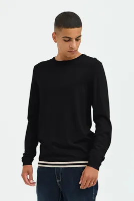 Produktbild von Blend BHPullover Herren Strickpullover Feinstrick Pullover mit Rippbündchen Rundhals-Ausschniit Regular fit
