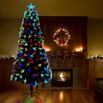 Image de Maison Exclusive - Sapin de Noël artificiel, vert, 240 cm, en PVC