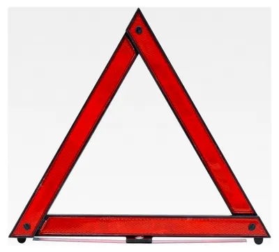 Produktbild von Warndreieck für Kfz, Reflektierendes Warndreieck, Zusammenklappbares Warnstativ für Autos, Notfall-Pannendreieck, Rot, Für Unfälle und Pannen