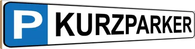 Produktbild von vianmo Holzschild 10x46 cm Parkplatz Kurzparker Parkplatzschild