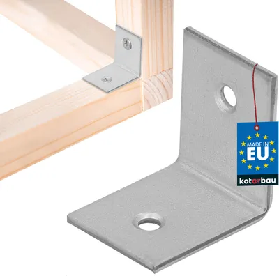 Obrázek produktu pro KOTARBAU® Úhelníková spojka 30 x 30 x 25 mm pozinkovaná ocel stříbrná těžká spojka úhlového nosníku nábytku úhelníková spojka dřeva úhelníková spojka regálu úhelníková spojka kovová pozinkovaná stabilní odolná ocelová spojka