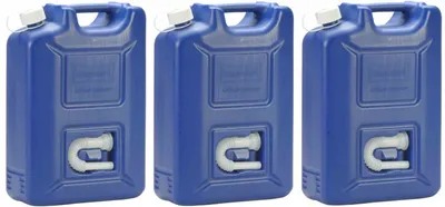 Image de 3 x bidons d'AdBlue 20 L bleu foncé, HDPE