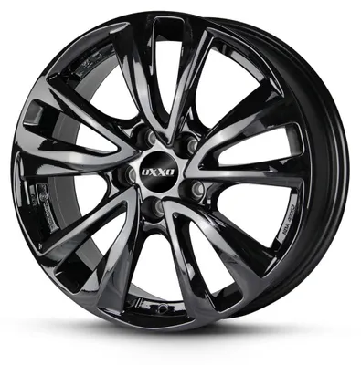 Produktbild von 16 Zoll Alufelge OXXO Oberon 5 Black 16"x6.5" 5x114 PCD ET45 60.1mm Felge Schwarz