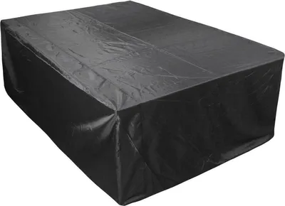 Produktbild von Tisch- und Gartenmöbelabdeckung – Wasserdicht – Abdeckplane für Tische, Jacuzzi oder Loungeset – Schwarz – 280x204x106cm