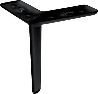 Produktbild von Möbelbein FS006 150 mm matt schwarz