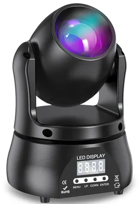 Produktbild von Moving Head Scheinwerfer - 40W Beam - DMX512 RGBW LED - 13 Kanäle - Professionelle DJ Bühnenbeleuchtung - EU Stecker