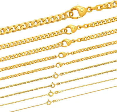 Produktbild von Goldkette Panzerkette Länge 45cm - Breite 5,0mm - 333-8 Karat Gold