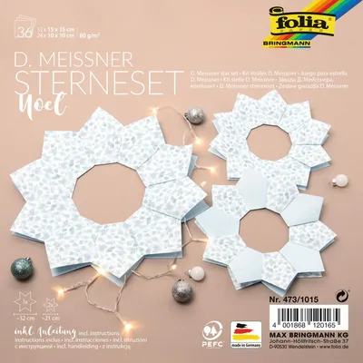 Zdjęcie produktu dla folia 473/1015 folia składany zestaw gwiazd "Noel" (technika Meißner)