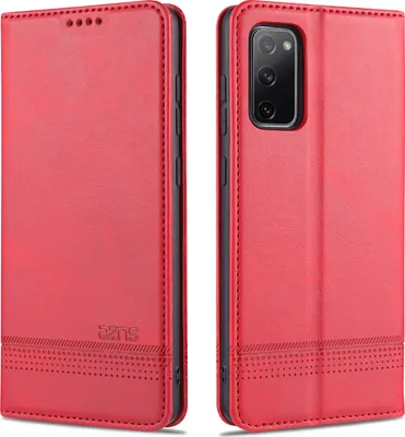 Obrázek produktu pro LaimTop Kožené pouzdro pro Samsung S20 FE, flipové pouzdro s magnetickým zavíráním a stojánkem, ochranné pouzdro pro Samsung Galaxy S20 FE, růžové