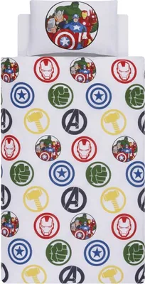 Produktbild von Marvel Avengers - Logo - Bettwäsche-Set AG1293 (Einzelbett) (Bunt)