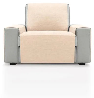 Stoelhoes für 1-Sitzer, 55 cm, Chenille, natur, recycelt