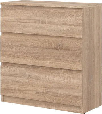 Produktbild von Kommode 78x84x35 cm REMI RM02 Schubladenkommode 3 Schubladen Sonoma Eiche