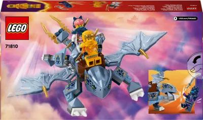 Zdjęcie produktu dla LEGO NINJAGO Smoczątko Riyu, Zestaw dla Fanów Serialu Ninja Powstanie Smoków, Zabawka dla 6-latka, Chłopca i Dziewczynki z 3 Minifigurkami i Mieczem, do Samodzielnej Zabawy, Prezent dla Dzieci, 71810