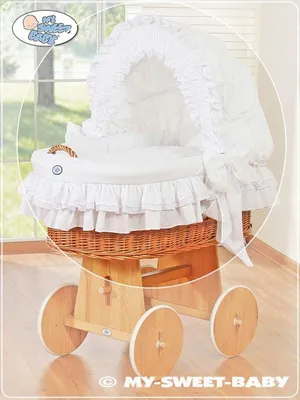 Produktbild von 4-teiliger Korbbezug - Bettwäscheset - 100 % Baumwolle, hautfreundlich für Babys
