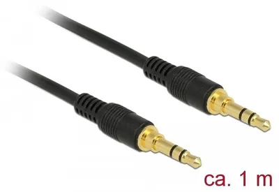 Productafbeelding van Delock 85547 DELOCK Klinkenkabel 3.5mm 3Pin St > St 1.0m schwarz