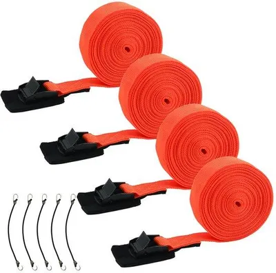 Image de Sangles d'arrimage 2,5 cm x 6 m, 250 kg, orange, pour porte-vélos
