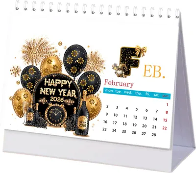 Produktbild von 2026 DIY-Tischkalender, Desktop-Diamant-Kunstkalender, stehender Monatskalenderplaner für Home Office, Schullehrer, Neujahrsgeschenke