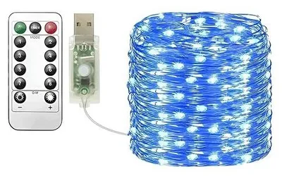 Zdjęcie produktu dla Łańcuch świetlny USB 10 m lampki LED drut miedziany 8 trybów na dekorację 2