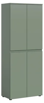 Image de Scarpa armoire de rangement 4 portes vert poussiéreux.
