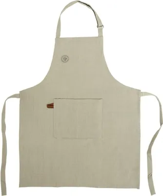 Produktbild von Orion | Küchenschürze - mit Bindeband - aus Baumwolle - mit Praktischer Tasche - Grün