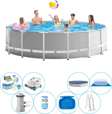 Zdjęcie produktu dla Zestaw basenowy "wszystko w 1" - Intex Prism Frame Round 457x122 cm