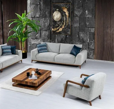 Produktbild von Sofa Wohnzimmergarnitur Polstergarnitur Set Sofakombination Sitzgarnitur 3+1