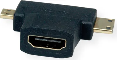Produktbild von VALUE HDMI T-Adapter HDMI  - HDMI Mini + HDMI Micro