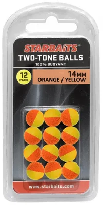 Zdjęcie produktu dla Starbaits Przynęta Two Tones Balls 10 mm, 12 szt., pomarańczowo-żółta