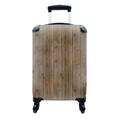 Produktbild von MuchoWow® Koffer Handgepäck Trolley Rollkoffer Kleine Reisekoffer mit 4 Rollen - Holz - Natur - Muster - Cabin Size < 55x40x23 cm & 55x40x20 cm - Fotokoffer - Kabinenkoffer - Boardgepäck - Reise-Box - Reisekoffer - Reisegepäck - Koffer mit Bild - Trolley für Kinder