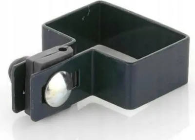 Immagine prodotto di LogistSystem Morsetto terminale rettangolare in SET 60x40mm per filo FI4mm - Antracite Morsetto per paletti di recinzione - Fissaggio di pannelli di rete - Morsetti per recinzione Morsetto per tutore Morsetto per palo