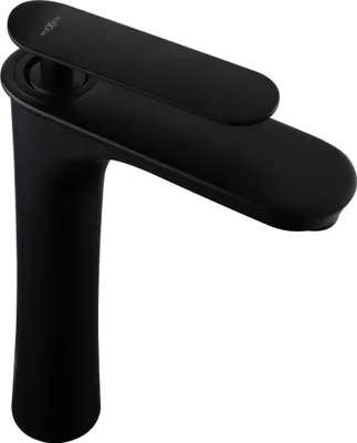 Produktbild von Mexen Trinity Waschtischarmatur hoch, schwarz - 72610-70