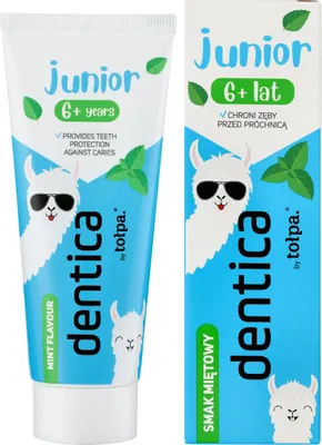 Produktbild von TOŁPA Dentica Junior 6+ Kinderzahnpasta gegen Karies Minze 50 ml