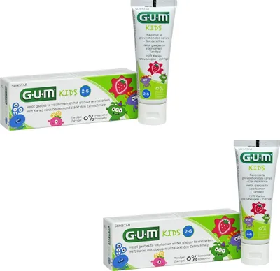 Produktbild von 2x GUM Kids Zahngel 2x50 ml 2-6 Jahre