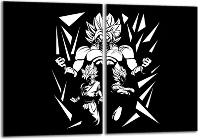 Image de Set de plaques de recouvrement pour cuisinière 2x40x52 cm Couvercle pour plaque vitrocéramique, verre anti-projections, Anime noir