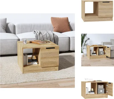 Image de vidaXL Table basse Chêne Sonoma 50x50x36 cm Bois composite - Tables basses