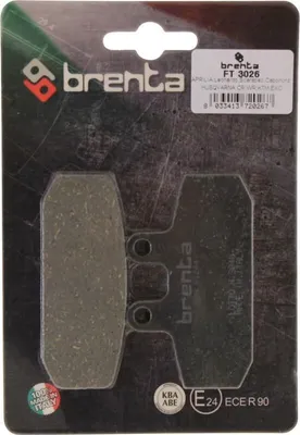 Obrázok produktu pre Brzdové doštičky Brenta 3026 organic predné pre Aprilia Atlantic Leonardo Scarabeo Sport City Tuareg 125 250 300 500