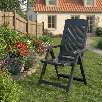 Produktbild von Dozier - Outdoor-Stuhl, Anthrazitschwarz, ein Stuhl Italy