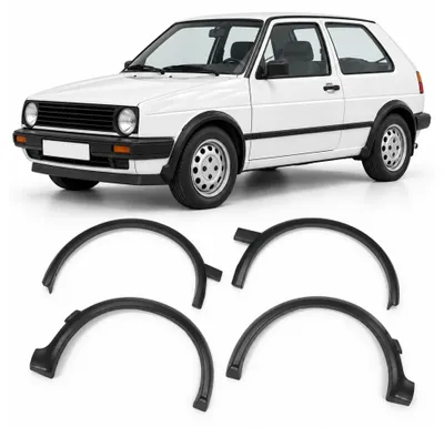 Produktbild von Radlaufverbreiterung Kotflügel für VW Golf 2 1987-1991 schwarz 4tlg